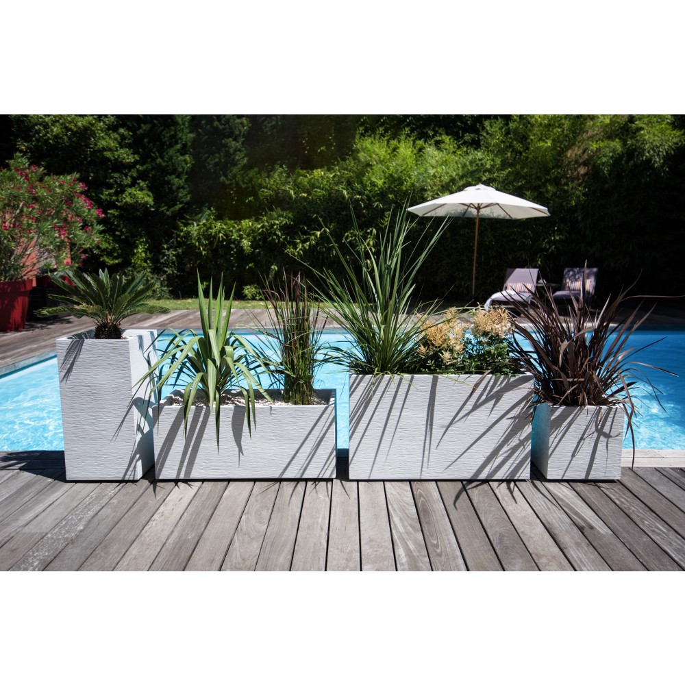 Jardinière Rectangulaire Transparente 30 Cm - Pot Plastique Pour Orchidées, Plantes Intérieur/extérieur