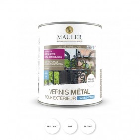 Vernis métal antirouille incolore 1L Mauler