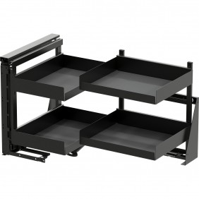 Kit chariot d'angle extractible Cor Fold Essentio anthracite - 900 mm Vauth Sagel