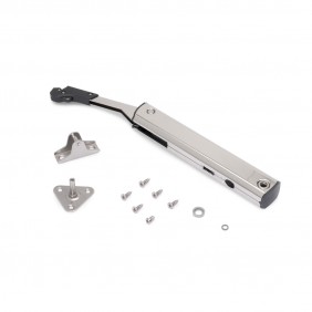 Compas pour porte relevable avec charnières Altius One - acier nickelé EMUCA