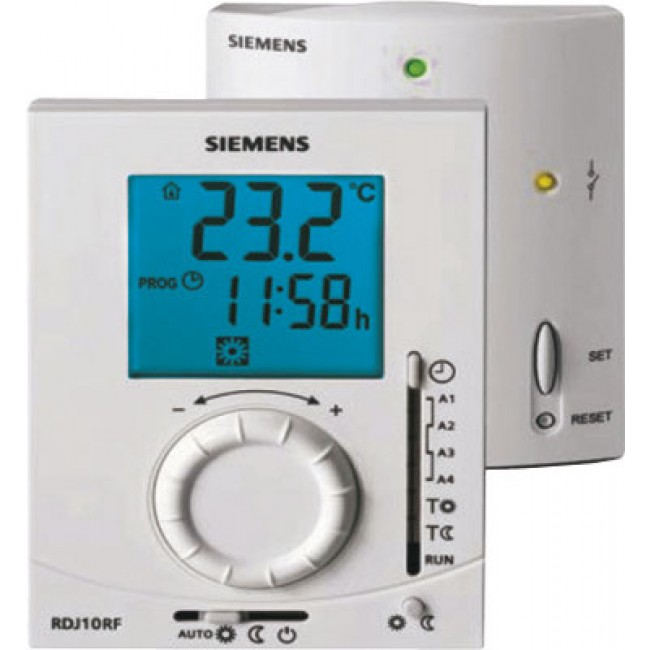 Thermostat D'ambiance Sans Fil RDJ10RF/SET + Récepteur SIEMENS | Bricozor