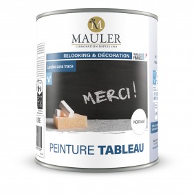 Peinture pour tableau à la craie - noir mat - 1 litre Mauler