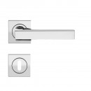 Poignées de porte sur rosaces carrées série ER 46 Q Seattle - poli KARCHER DESIGN