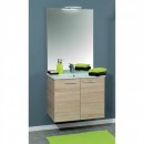 Meuble de salle de bains complet couleur Chêne - largeur 60 cm - Angelo Néova - Grande.jpeg Néova