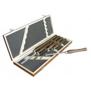 Coffret de 5 outils de tournage pour tour à bois LEMAN