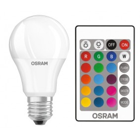 Ampoule LED - 9W - E27 - RGBW - avec télécommande OSRAM