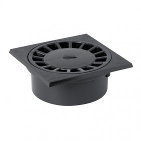 Siphon de sol PVC 150x150 mm à emboîture incorporée verticale SC456 NICOLL