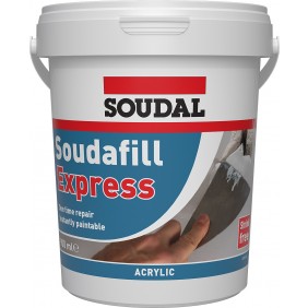 Enduit et mastic de rebouchage Soudafill Express en pot de 900 ml SOUDAL