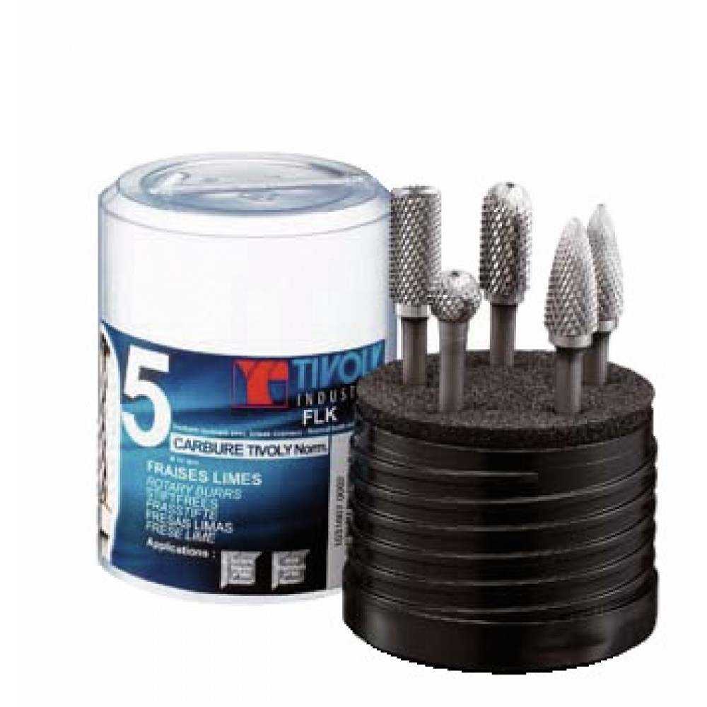 Fraises Droites Carbure Tungstène 2 Cannelures - Lot De 5, Diamètre 12.7 Mm, Longueur 50 Mm - Pour Défonceuse, Bois, Aggloméré