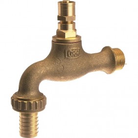 Robinet d'arrosage avec tête cache-entrée et clé GRK