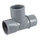 Té pied de bich en pvc 87°30 - mâle-femelle - 40 réduit 32 mm NICOLL