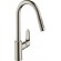 Mitigeur évier - douchette extractible - 2 jets -Noir ou Inox - Focus
