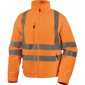 Blouson de travail imperméable stretch haute visibilité FLENHV - orange DELTA PLUS