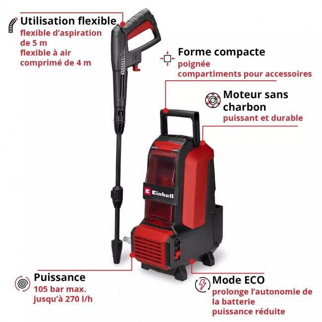 Nettoyeur haute-pression sans fil HYPRESSO 36:105 - 105 bar - Power X-Change 3.jpeg EINHELL