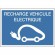 Panneau d'indication - recharge électrique pour véhicule - rigide