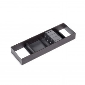 Porte-couteau pour tiroir Orderbox - 150x470mm - Gris - Acier et bois EMUCA