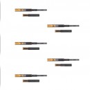 5 paires de coulisses à billes noires à sortie totale - 35 kg- hauteur 45 mm EMUCA