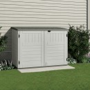 Coffre de jardin polyéthylène Stowaway - blanc - 1,98 m³ - plancher inclus - Bricozor 1.jpg SUNCAST