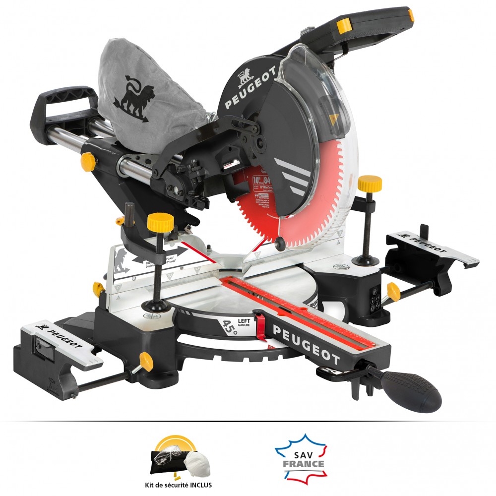 Scie à onglets radiale double inclinaison - 254 mm - ENERGYSAW-254SB ...