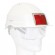 Porte-badge rigide et scratch autocollant adaptable sur casque