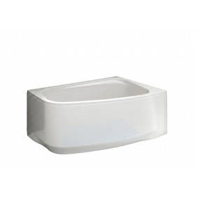 Tablier pour baignoire asymétrique Frisbee - installation droite LEDA