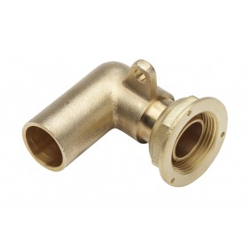 Coude 90° JPC 6/20 CU22 à braser avec oreille de fixation FAVEX