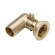 Coude 90° JPC 6/20 CU22 à braser avec oreille de fixation