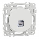 Prise RJ45 Cat.6A STP grade 3TV - Blanc craie - Odace II SCHNEIDER