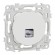 Prise RJ45 Cat.6A STP grade 3TV - Blanc craie - Odace II