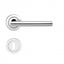 Poignées de porte sur rosaces rondes série ER 28 Rhodos - inox poli KARCHER DESIGN