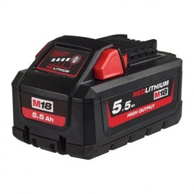 Batterie 18V - 5,5 Ah - RED lithium-ion - High Output™ - M18™ HB5.5 MILWAUKEE