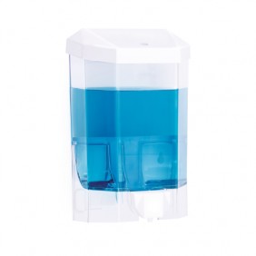 Distributeur de savon - en ABS blanc  - 1 litre BRICOZOR