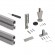 Kit de structure modulaire Zero sol et mur 2 profils et vérins - gris