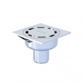 Siphon de sol inox 100x100 mm sortie verticale DN40 - Showerdrain Eko ACO