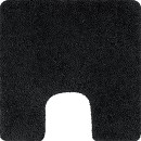 Tapis de WC - 55x55cm - Noir - Microfibre - antidérapant - Highland SPIRELLA