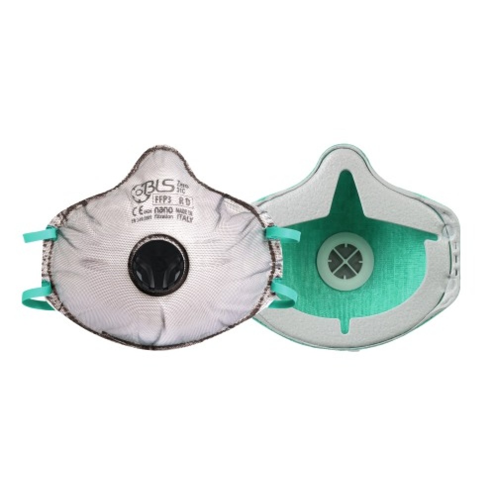 Masque protection respiratoire FFP3 avec valve d'expiration - BLS
