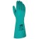 Gants sans support en nitrile floqué léger vert - sachet de 12 paires