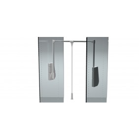 Penderie escamotable aluminium LIFT 750 - design compact - charge 15 kg AMBOS
