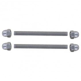 Fixation pour poignée tubulaire 1711 pour porte battante - alu argent BILCOCQ