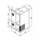 Schéma - Gâche électrique Beugnot 90 à émission et contact stationnaire - Bricozor.png MÉTALUX