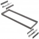 Cadre avec glissières sortie totale pour armoire Quartz - titane EMUCA