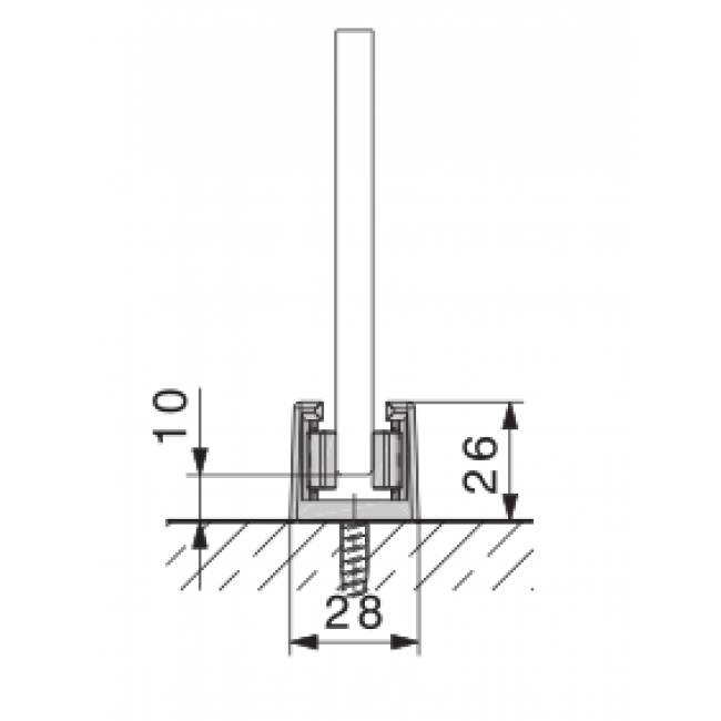 Guide inférieur autoserrant HAWA JUNIOR GP.png HAWA