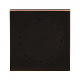 Rosace 3 pièces carrée en optique bronze antique - série EZ1340 - borgne KARCHER DESIGN