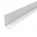 Cornière inégale en aluminium laqué blanc RAL 9016 - longueur 4 m Atrius