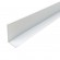 Cornière inégale en aluminium laqué blanc RAL 9016 - longueur 4 m