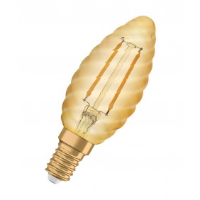 Ampoule LED E14 - Vintage 1906 - Flamme 2 - Doré Ledvance
