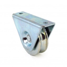 Roue à gorge ronde 327 - support extérieur - roulement à billes COMUNELLO