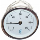 Thermomètre en applique - cadran de diamètre 63 mm DISTRILABO