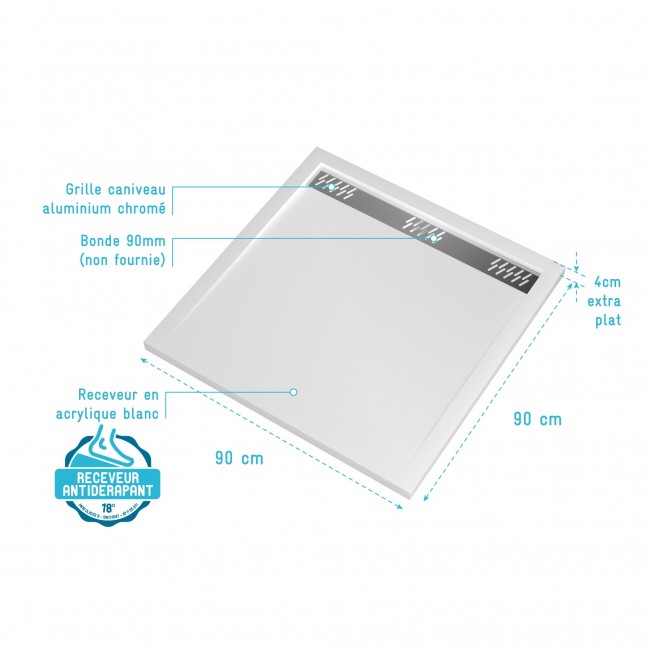 schema-receveur-de-douche-extra-plat-blanc-90x90cm-avec-caniveau-pure-2-aurlane.jpg AURLANE
