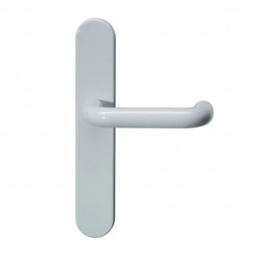 Plaques bec-de-cane pour poignées de porte - polyamide blanc - 111 HEWI